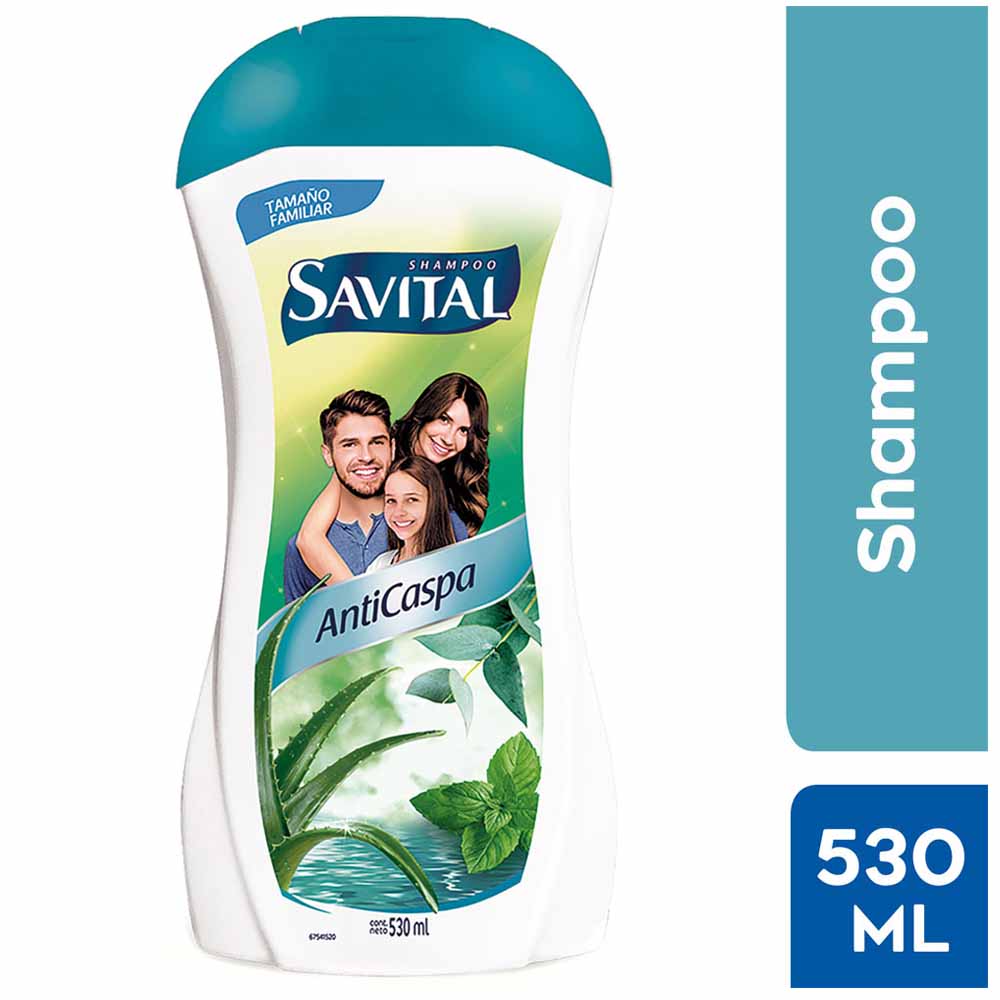 Shampoo SAVITAL Anticaspa Frasco 530ml