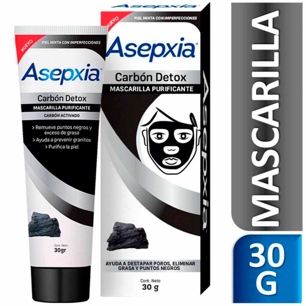Mascarilla Peel Off ASEPXIA Carbón Detox Tubo 30g