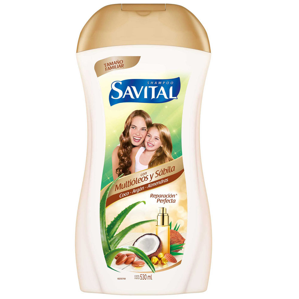Shampoo SAVITAL Multiaceites Frasco 530ml