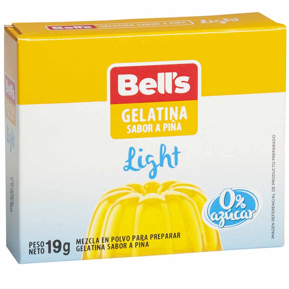 Gelatina Light BELL'S Piña Bolsa 19g