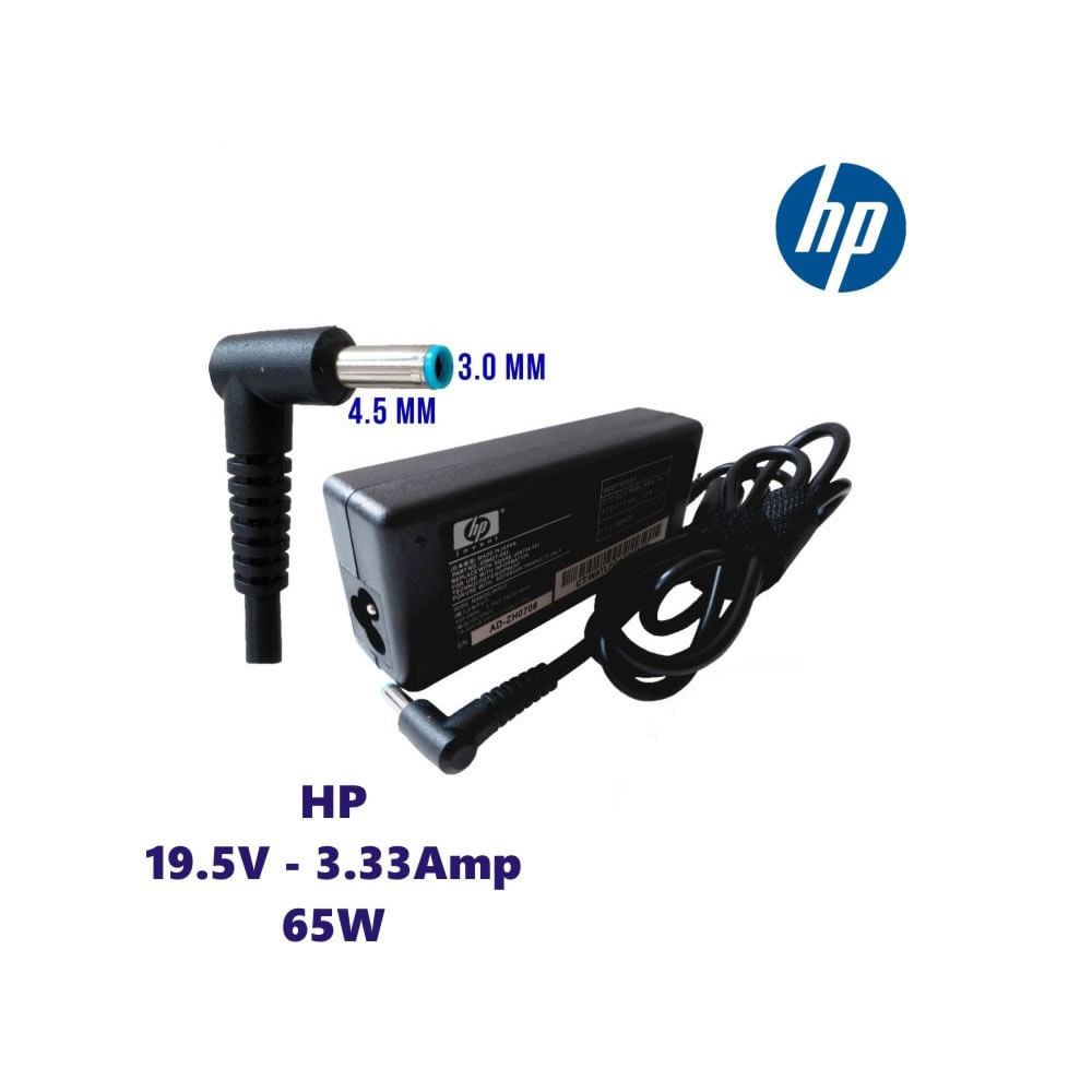 Cargador HP Para Laptop 19.5v - 3.33a Punta Celeste