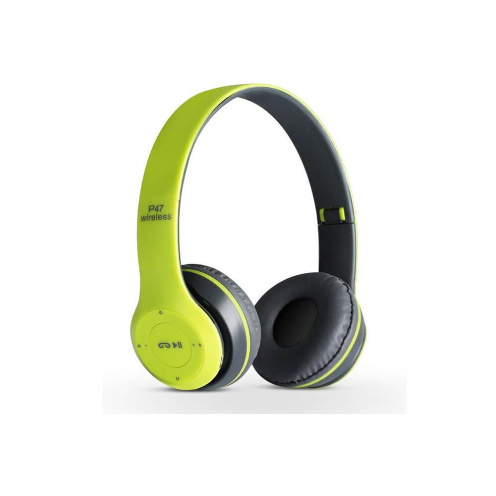 Audífonos Inalámbricos P47 Bluetooth 4.1 Deportivos Radio MicroSD Verde