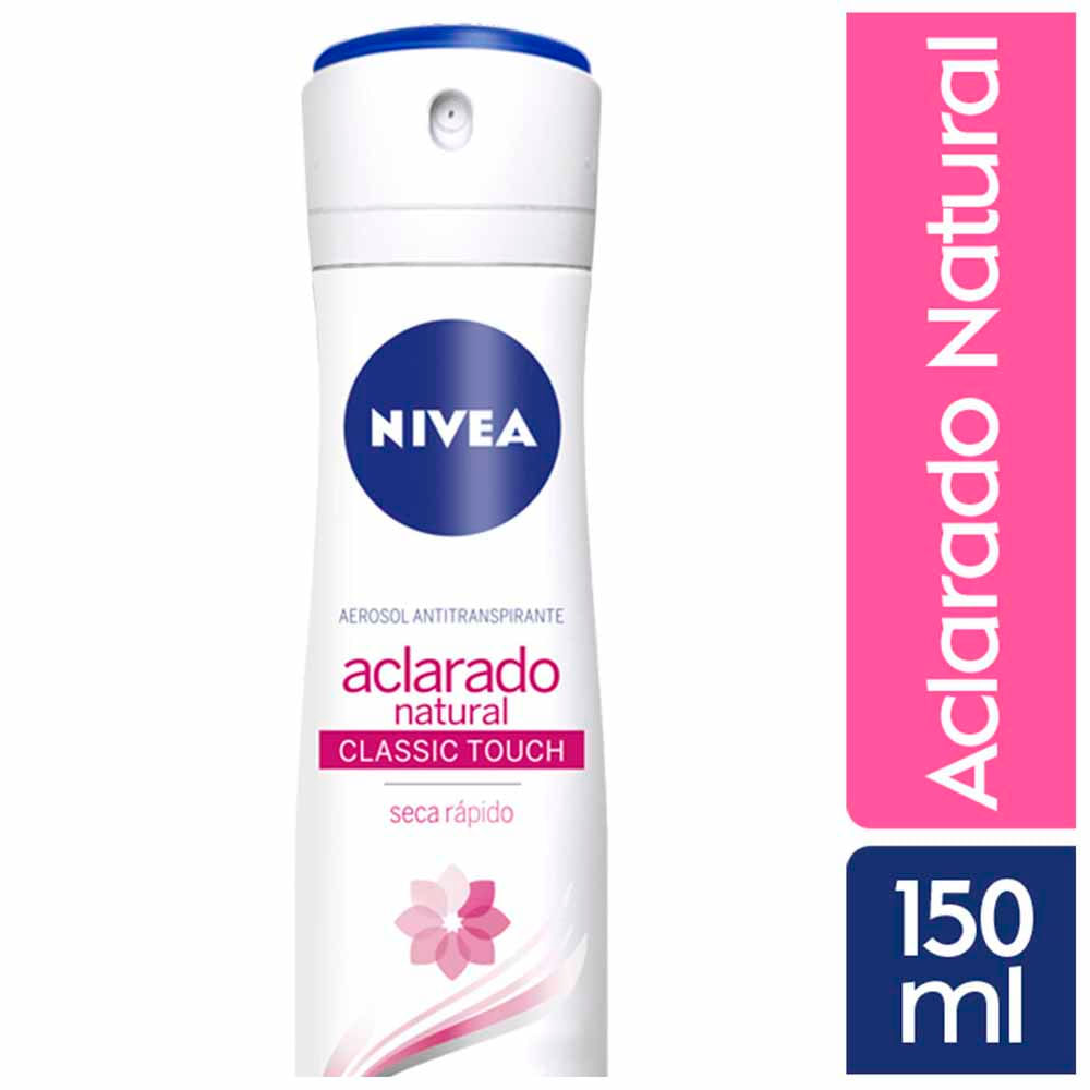 Desodorante Spray NIVEA Aclarado Natural Classic Touch - Frasco 150ml