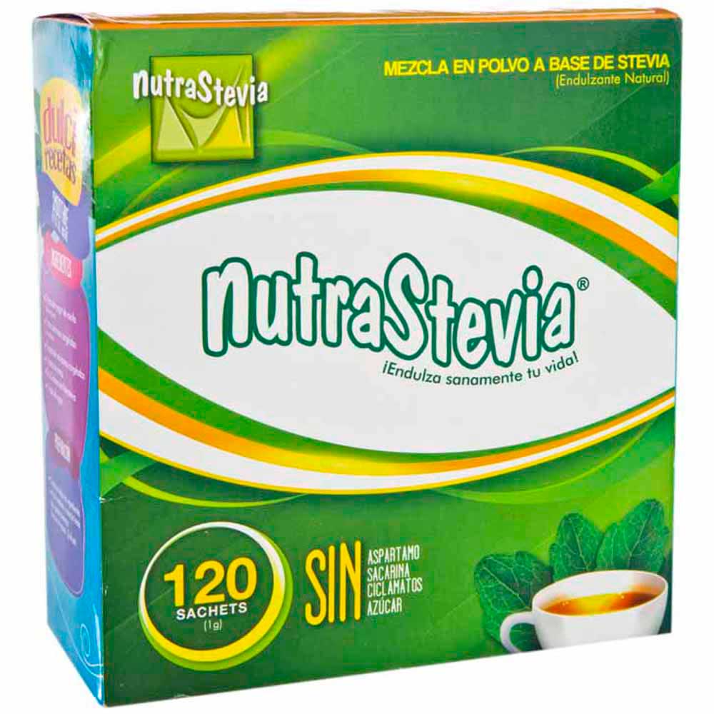 Endulzante Natural NUTRA STEVIA en Polvo Caja 120 Sobres