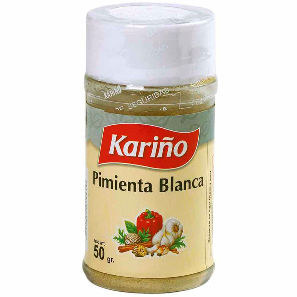 Pimienta KARIÑO Blanca molida Frasco 40Gr