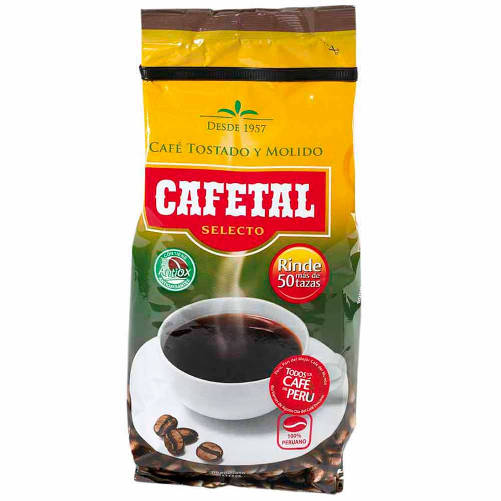 Café Tostado y Molido CAFETAL  Selecto Bolsa 454g