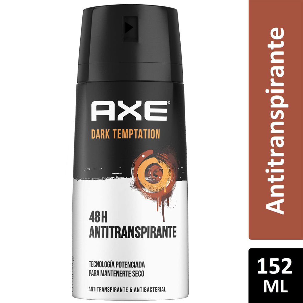 Desodorante para hombre en Aerosol para Hombre AXE Antitranspirante Dark Temptation Frasco 152ml