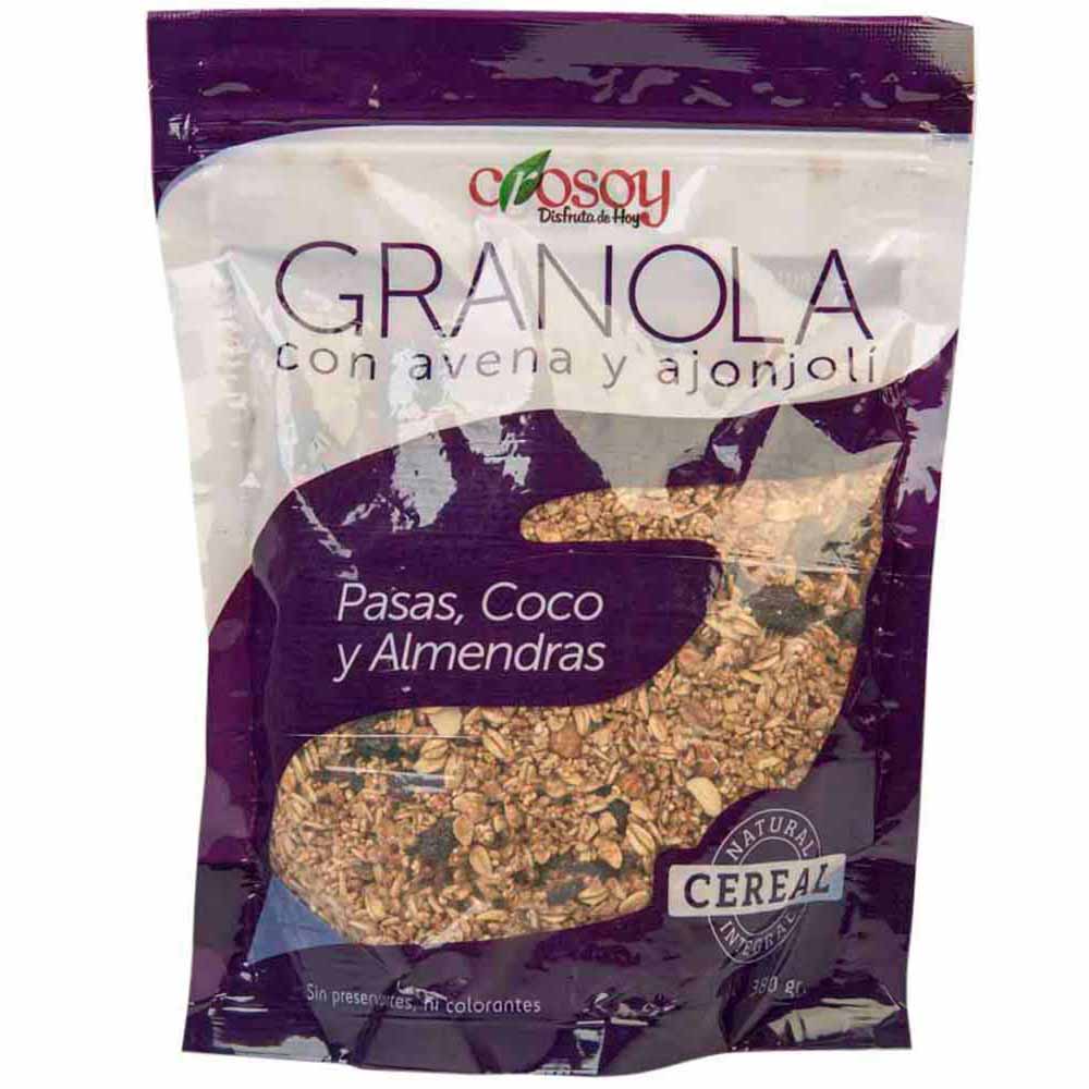 Cereal CROSOY Granola Bolsa 380Gr