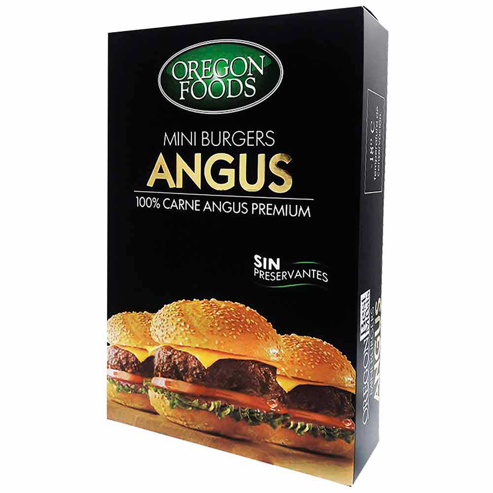 Mini Hamburguesas OREGON FOODS Carne Angus Caja 600g