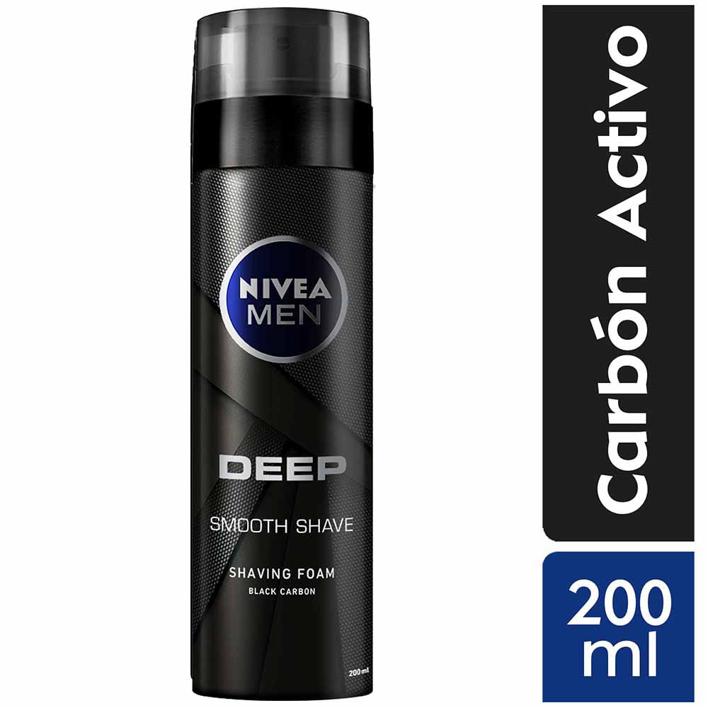 Espuma de Afeitar NIVEA Men Deep - Frasco 200ml