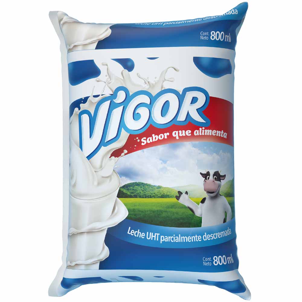 Leche UHT VIGOR Bolsa 800ml