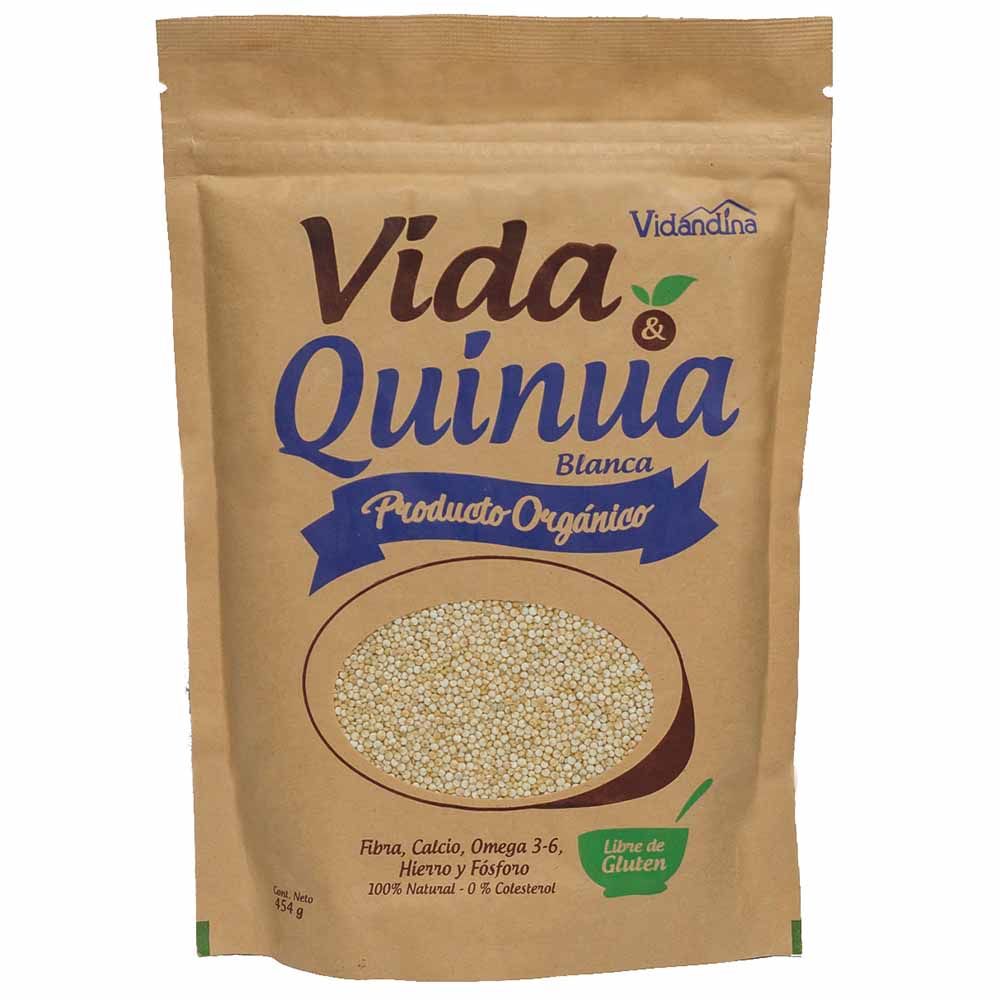Quinua Orgánica VIDA&QUINUA Blanca Doypack 454g