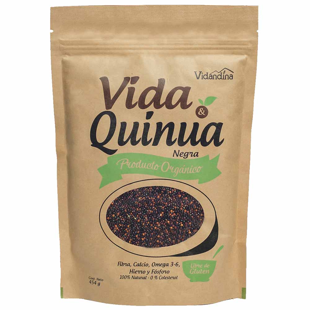 Quinua Orgánica VIDA&QUINUA Negra Doypack 454g