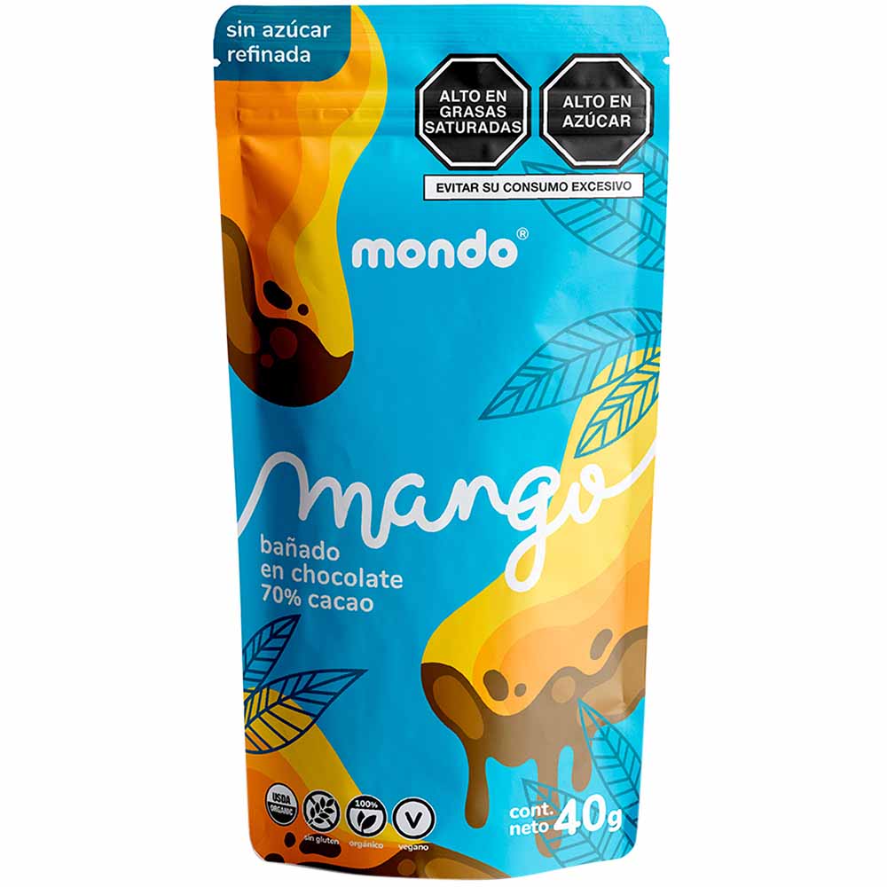 Chocolate MONDO Mango 70% Cacao Doypack 40g