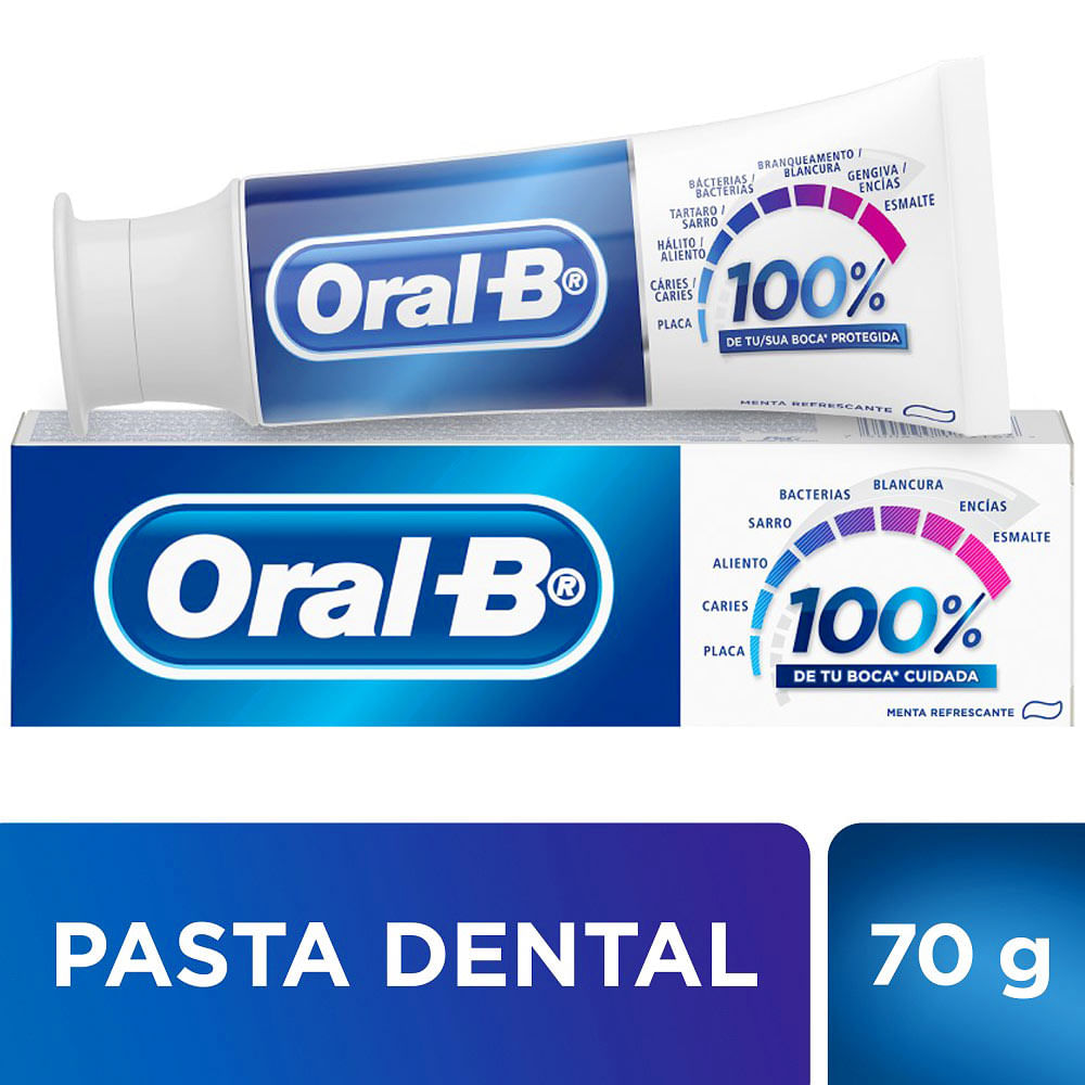 Pasta Dental ORAL B 100% Tubo 55ml