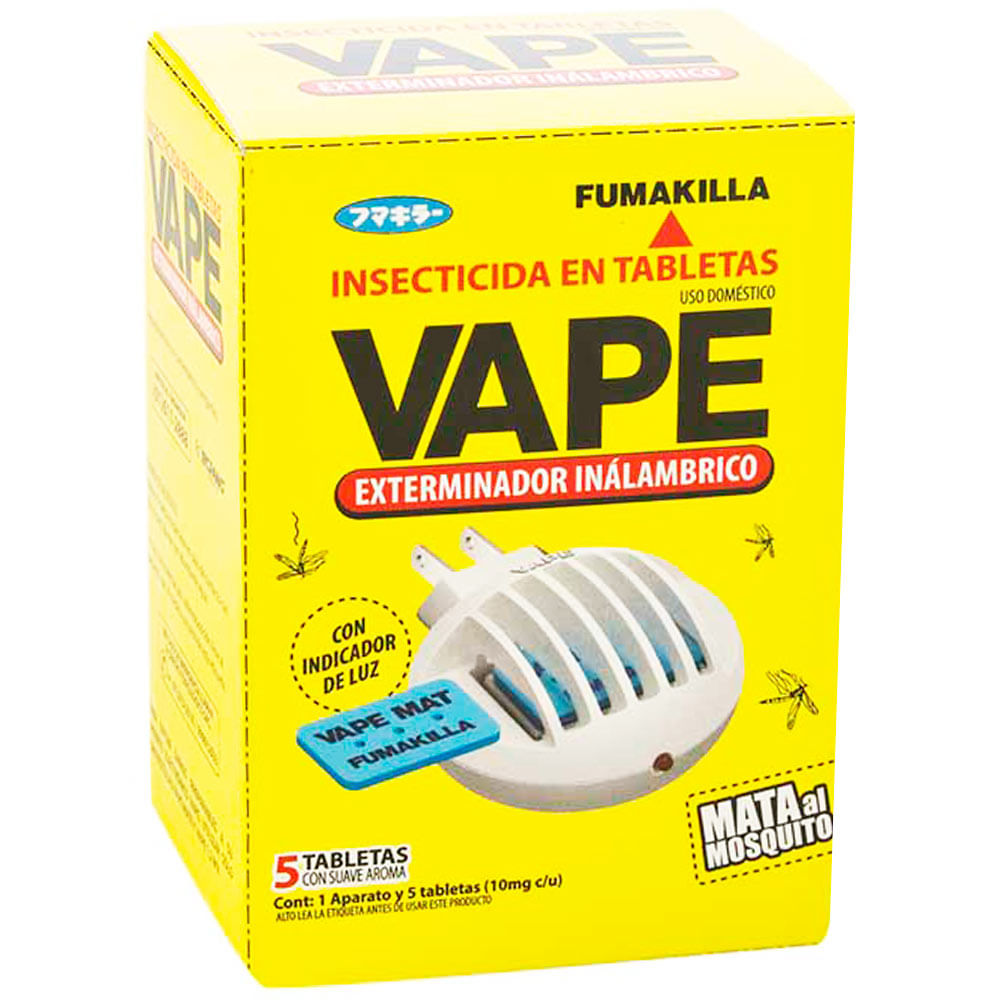 Insecticida VAPE Inalámbrico + 5 pastillas