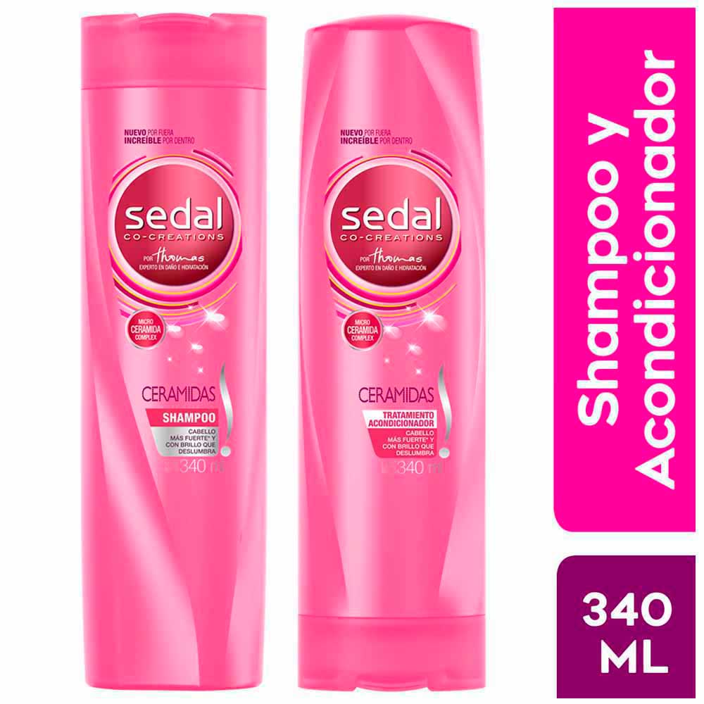 Shampoo SEDAL Ceramidas Frasco 340ml + Acondicionador Frasco 340ml