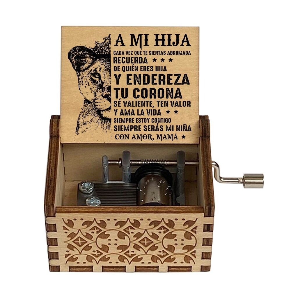 Caja Musical Regalo de Mamá a Hija Recuerdo Hijos