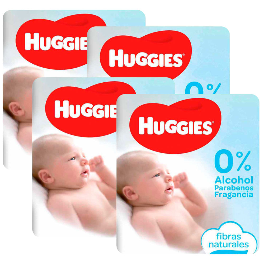 Pack Toallitas Húmedas para Bebé HUGGIES Recién Nacido Paquete 80un x 4un