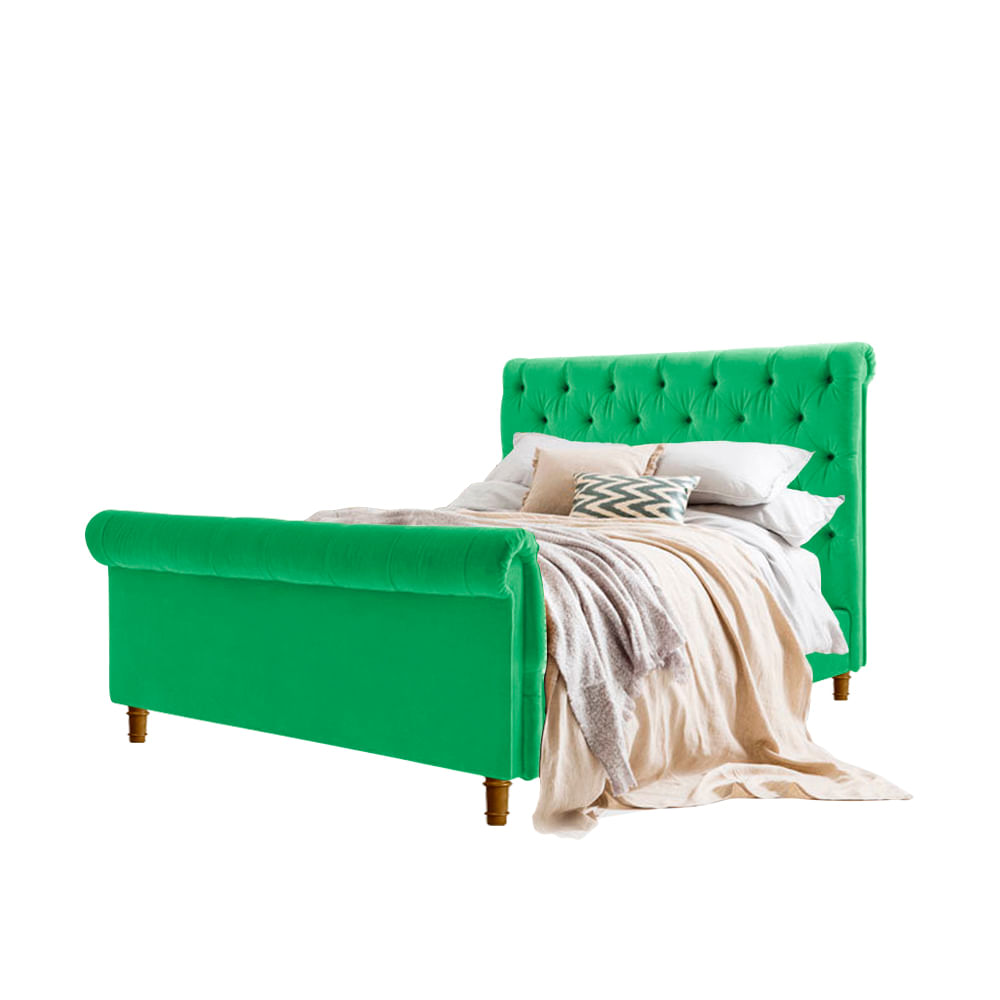 Juego de Dormitorio Shantal Home Premium 2 Plz Verde Esmeralda