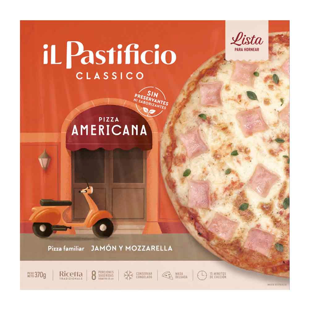 Pizza IL PASTIFICIO Americana Caja 370g