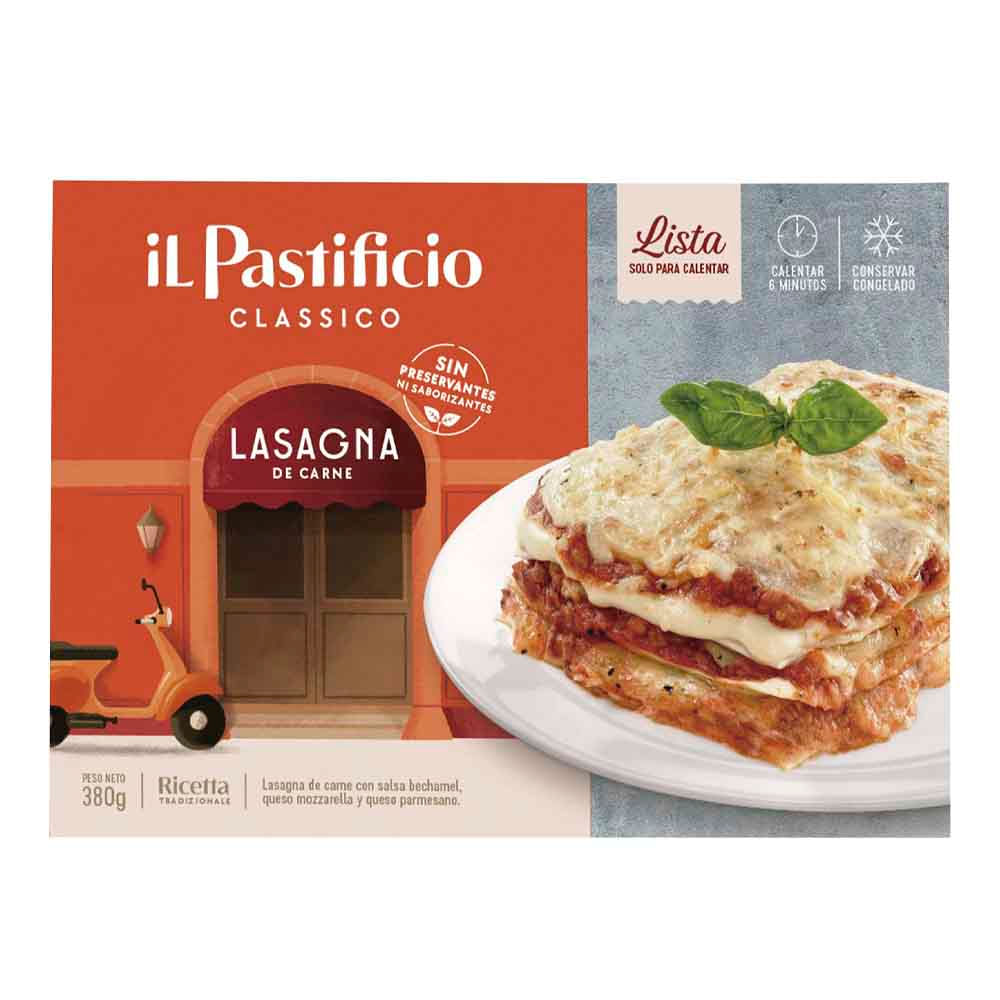 Lasagna de Carne IL PASTIFICIO Bandeja 380g