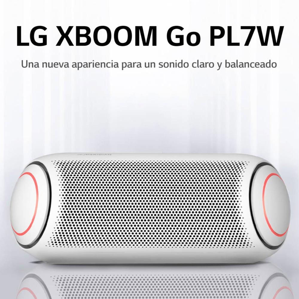 Parlante Bluetooth Portátil LG XBOOM Go PL7W Blanco
