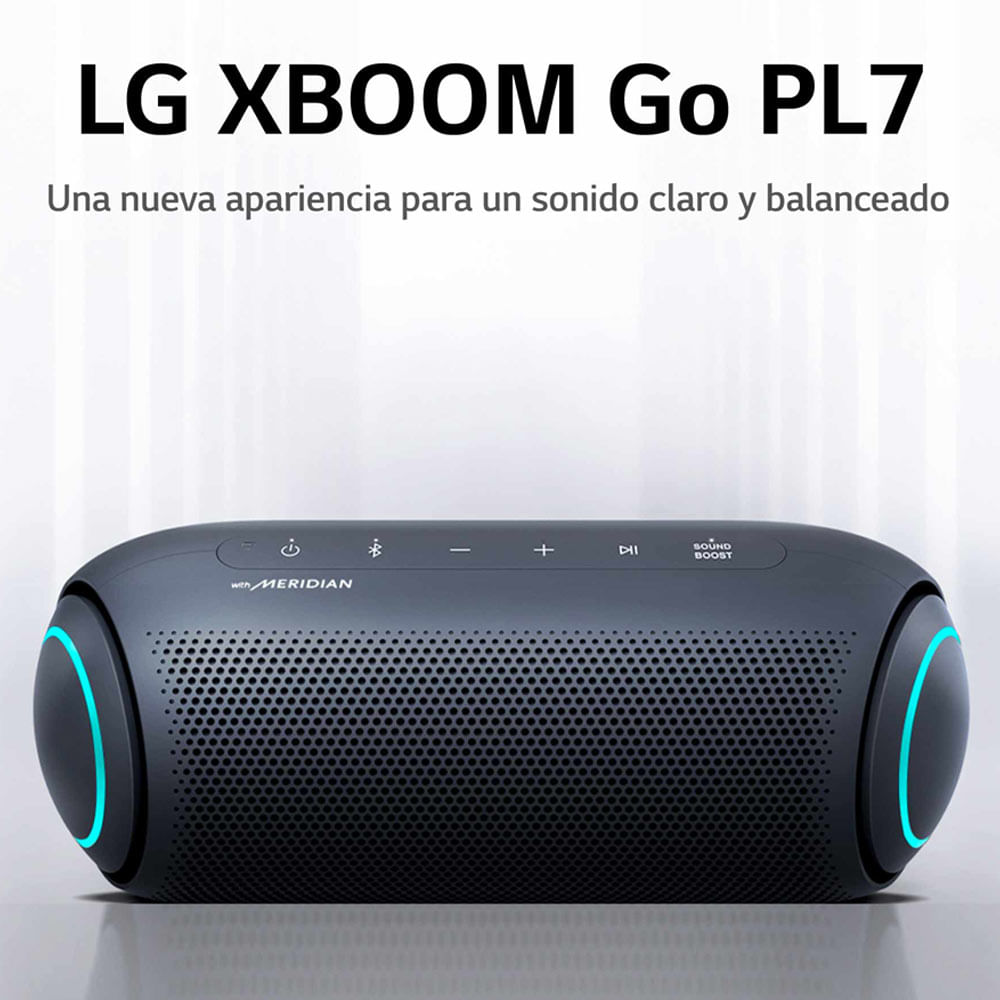 Parlante Bluetooth Portátil LG XBOOM Go PL7 Negro