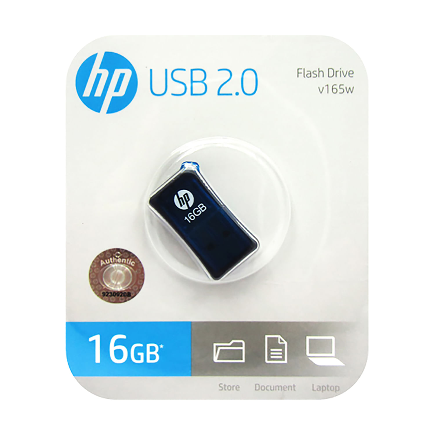 Memoria USB HP 2.0 Flash Drive V165w 16GB Azul