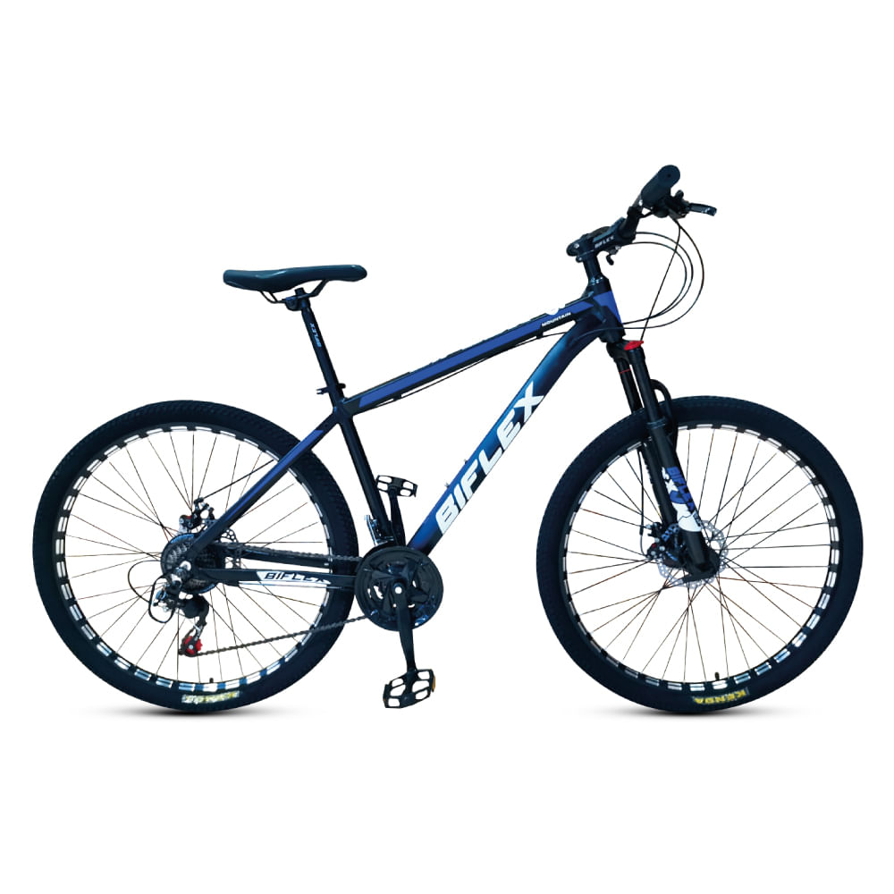 Bicicleta Montañera Pr De Aluminio Aro 27.5 Doble suspensión V21 Azul