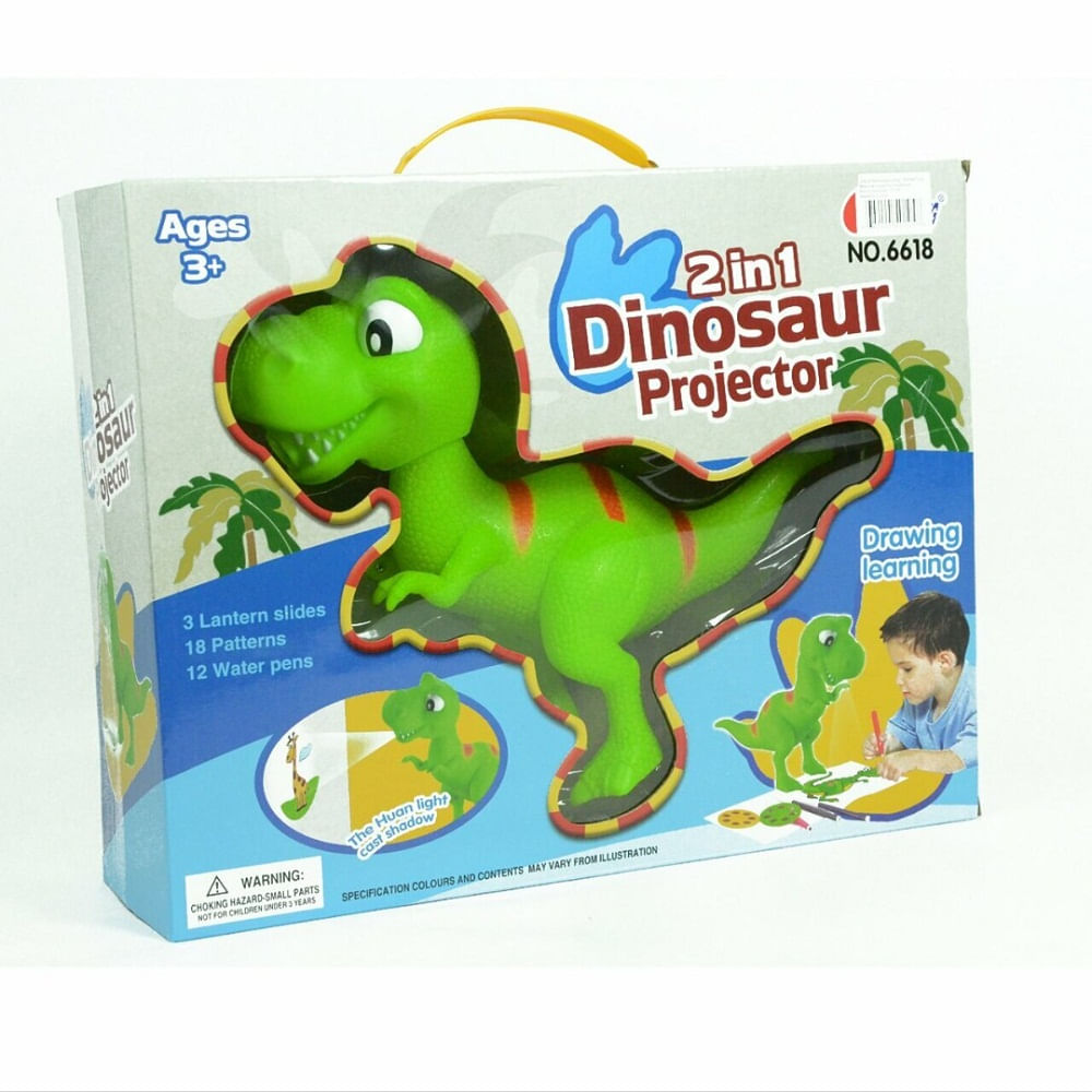 Dinosaurio Proyector Aprende a Dibujar 2 en 1