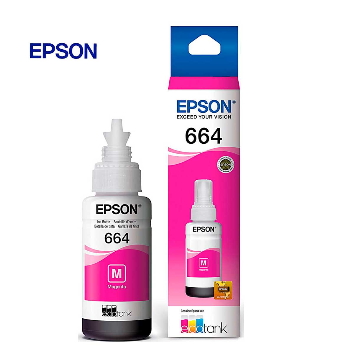 Tinta Epson T664320-Al Magenta Para L200