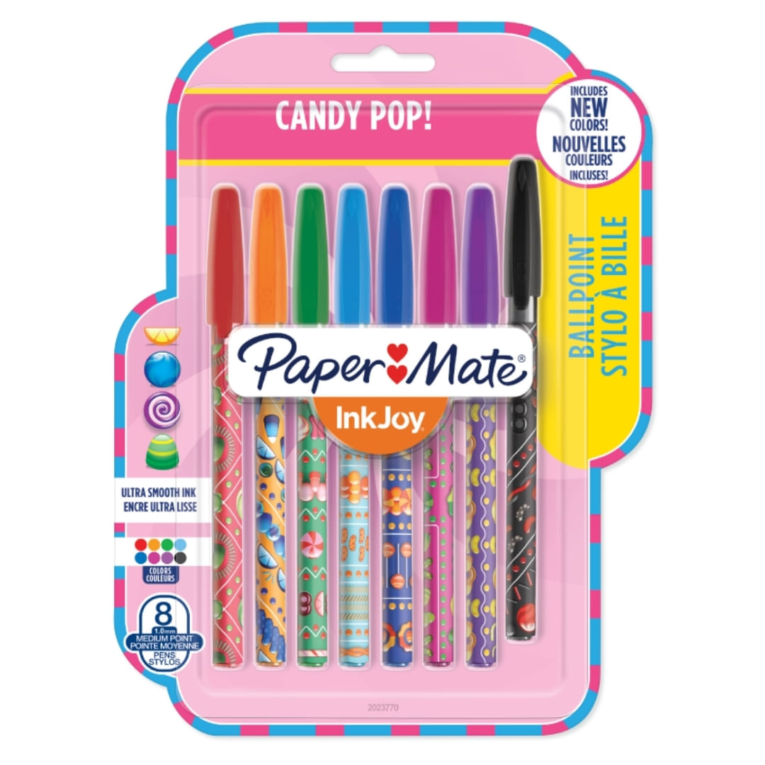 Boligrafo Inkjoy Candy Pop Paper Mate Surtidos Blister x8