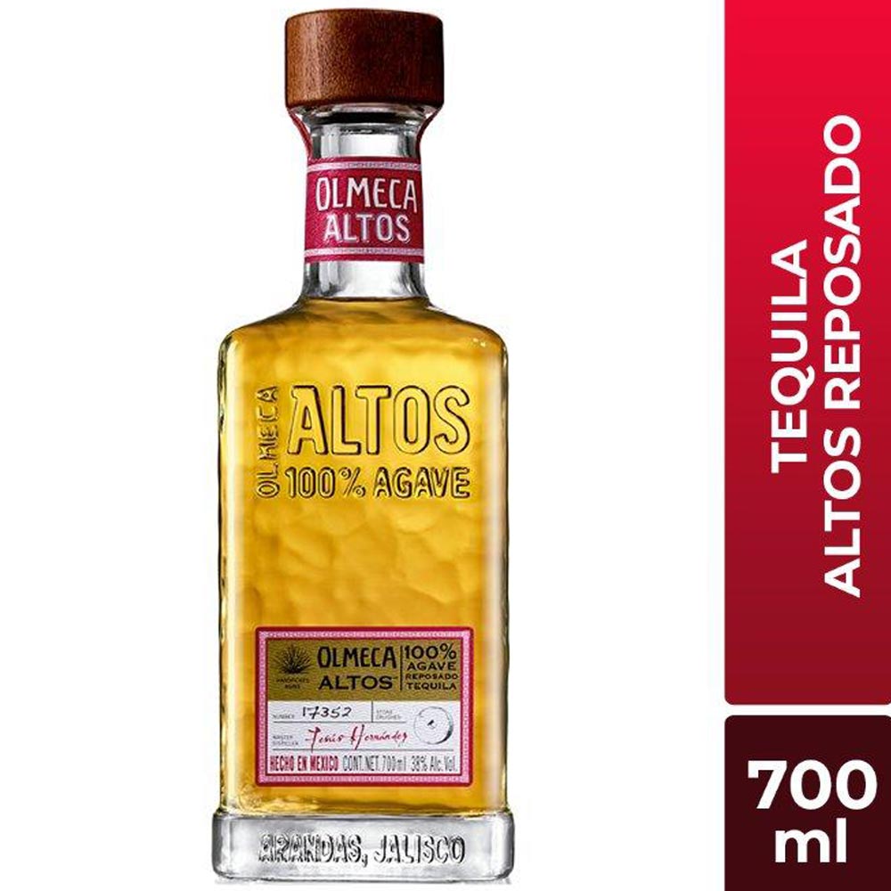 Tequila OLMECA ALTOS Reposado Botella 700ml