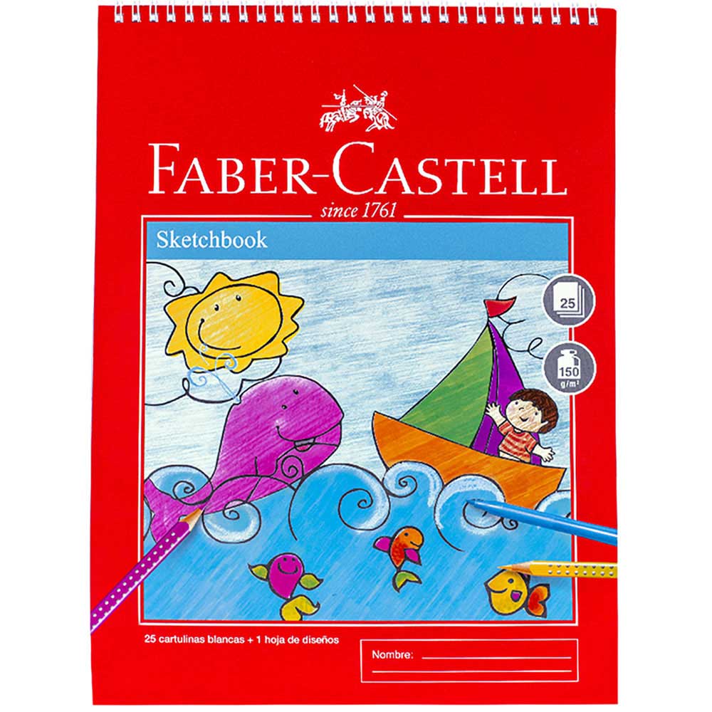 Sketch Book Espiral FABER CASTELL 25 Hojas