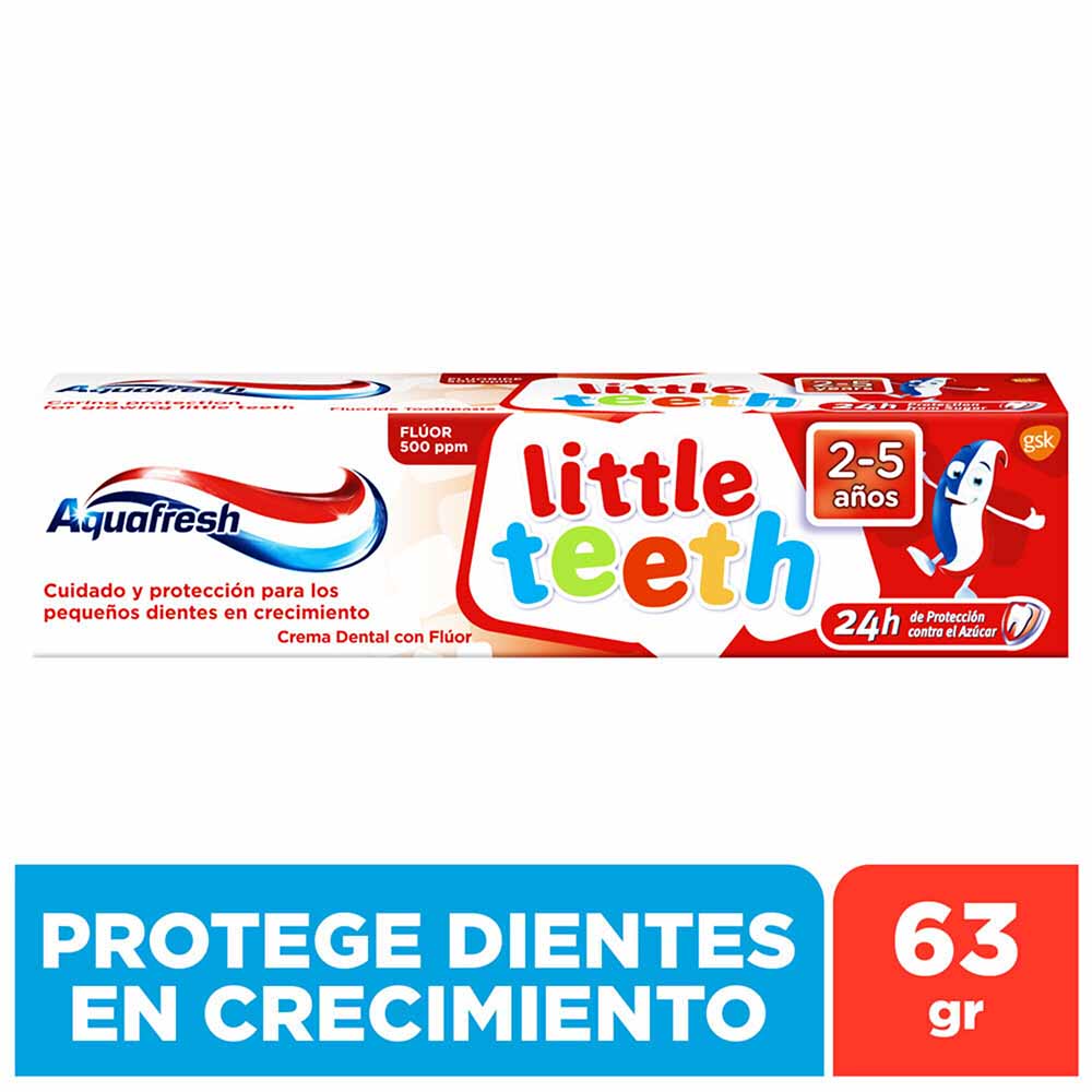 Pasta Dental AQUAFRESH Little Teeth Tubo 63g