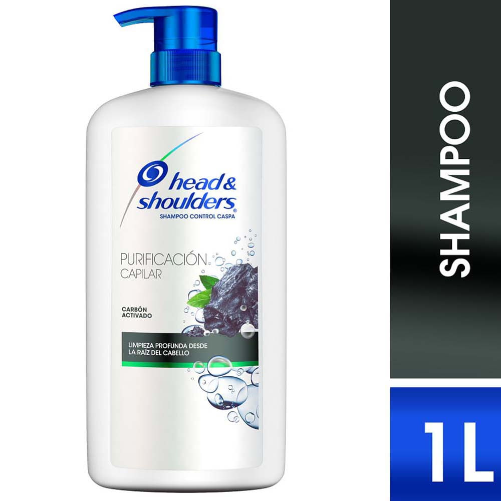 Shampoo HEAD & SHOULDERS Carbón Activado Frasco 1L