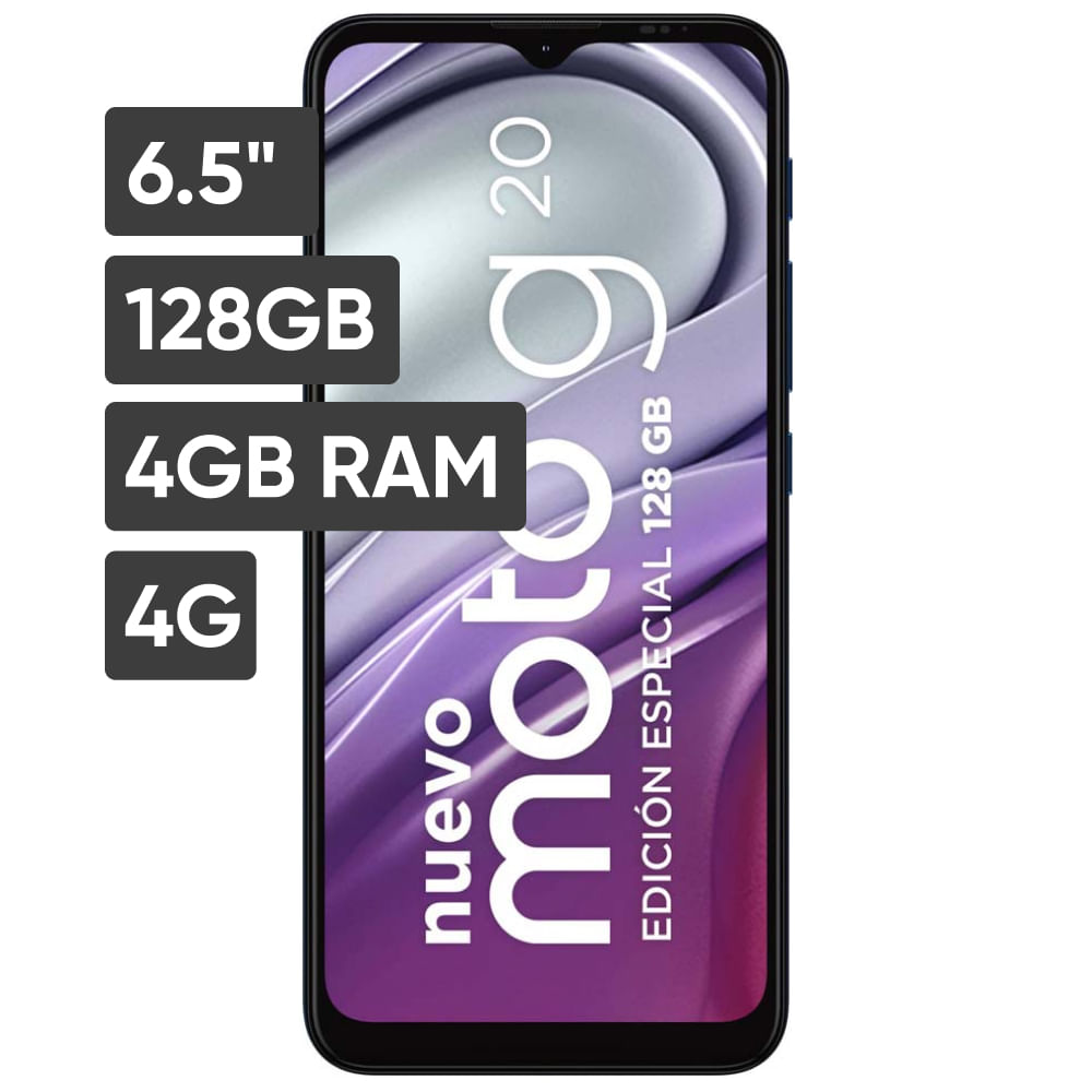 Smartphone MOTOROLA G20 Edición Especial 6.5'' 4GB 128GB 48 MP + 8 MP + 2 MP + 2 MP Verde
