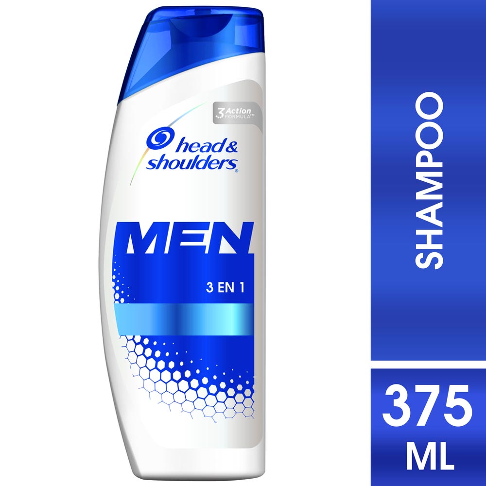 Shampoo HEAD & SHOULDERS Men Anticaspa3 en 1 Frasco 375ml