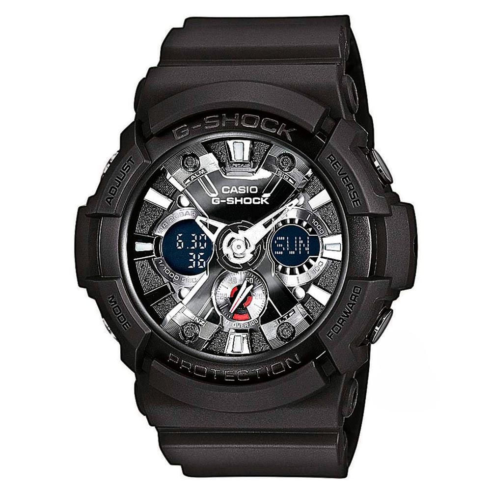 Reloj Casio G-Shock GA201-1A Genuino Digital Analógico Acuático Luz Automática Negro