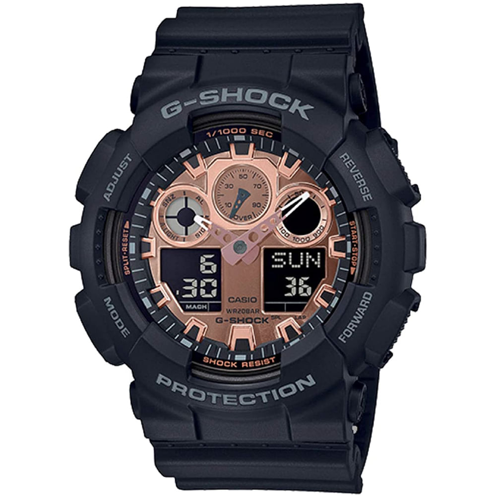 Reloj Casio G-Shock GA100MMC-1A Digital Analógico Luz Automática Negro