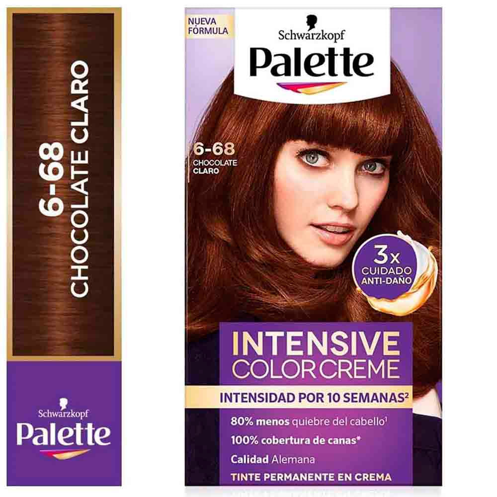 Tinte para Cabello PALETTE Color Creme 5-68 Chocolate Claro Caja 1un