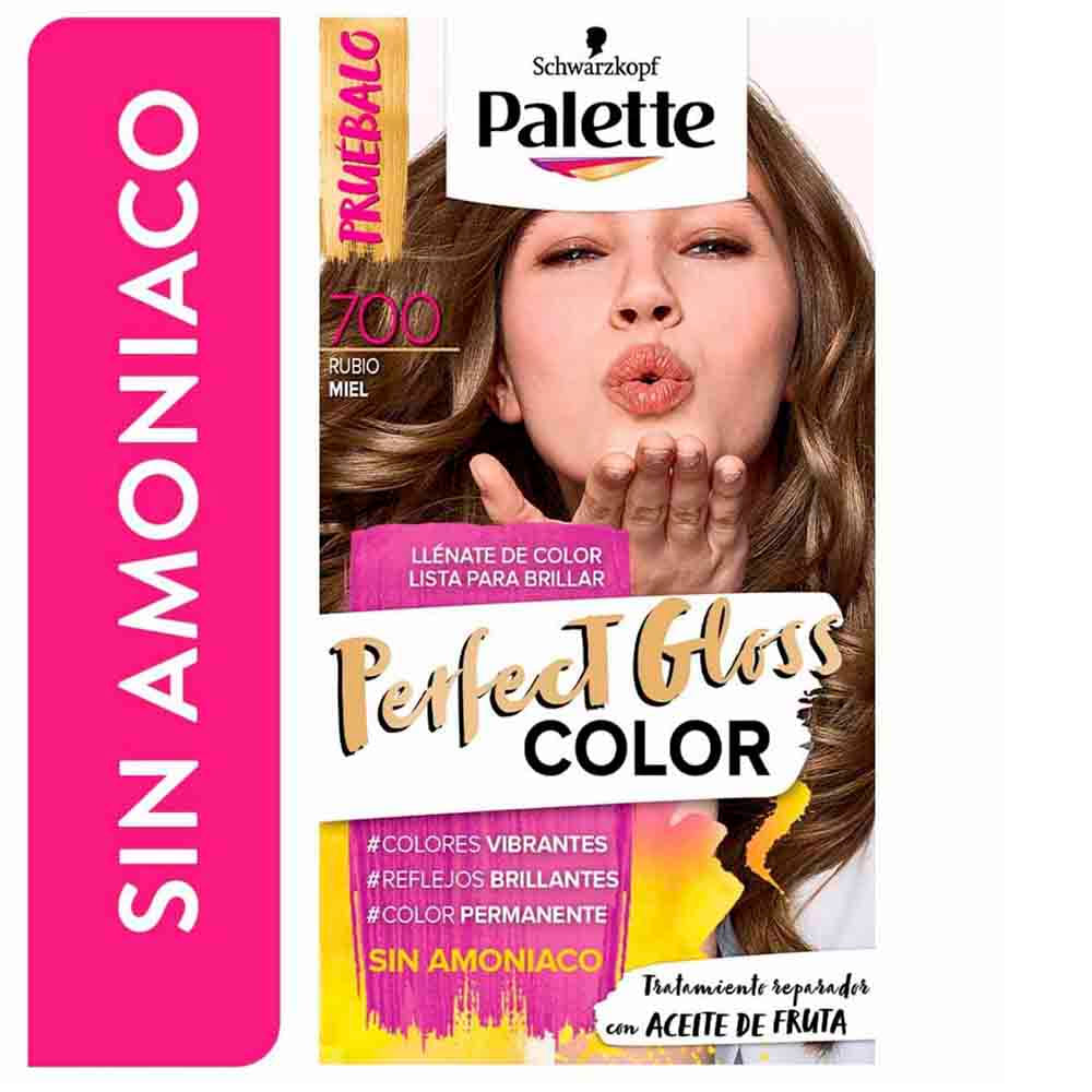 Tinte para Cabello PALETTE Perfect Gloss Color 700 Rubio Miel Caja 1un