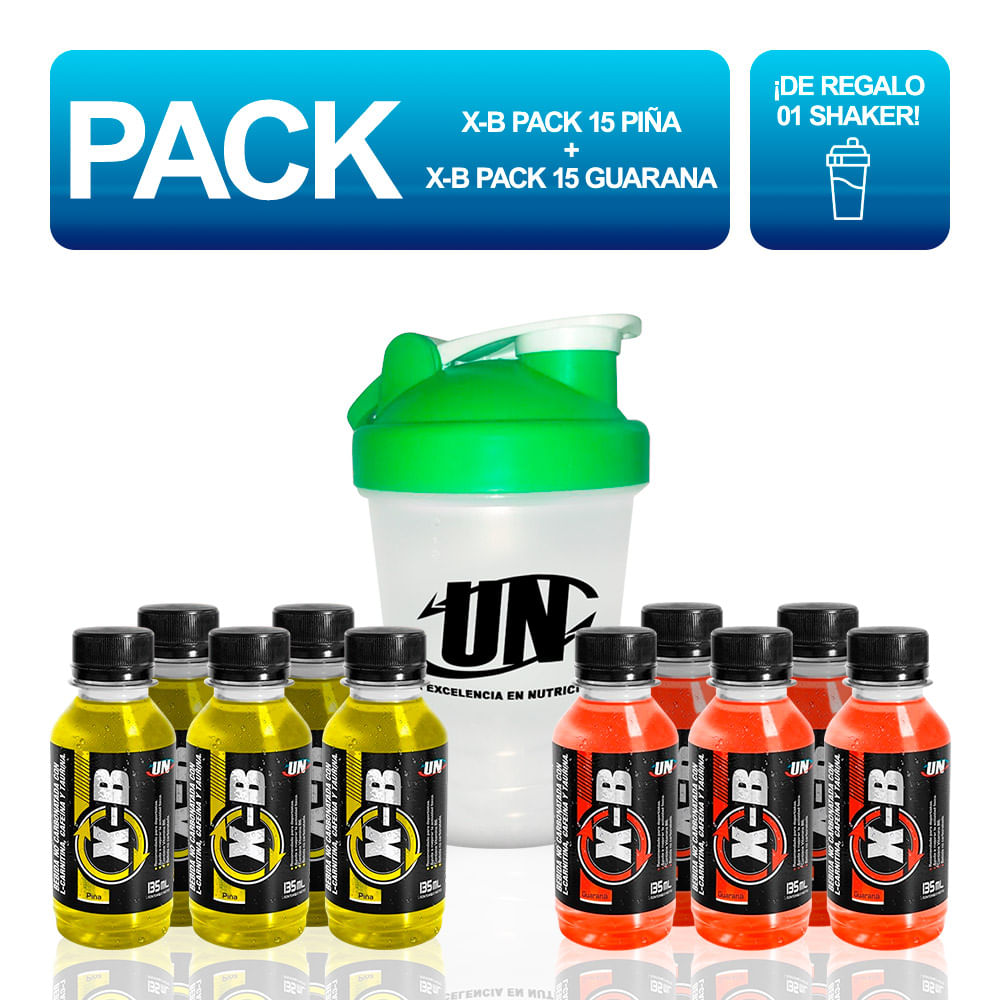 Pack Un X-B 30 Unidades Piña- Guarana