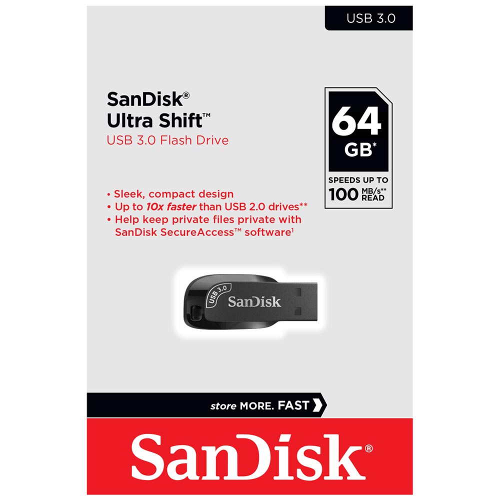 Pendrive USB SANDISK Ultra Shift 64GB