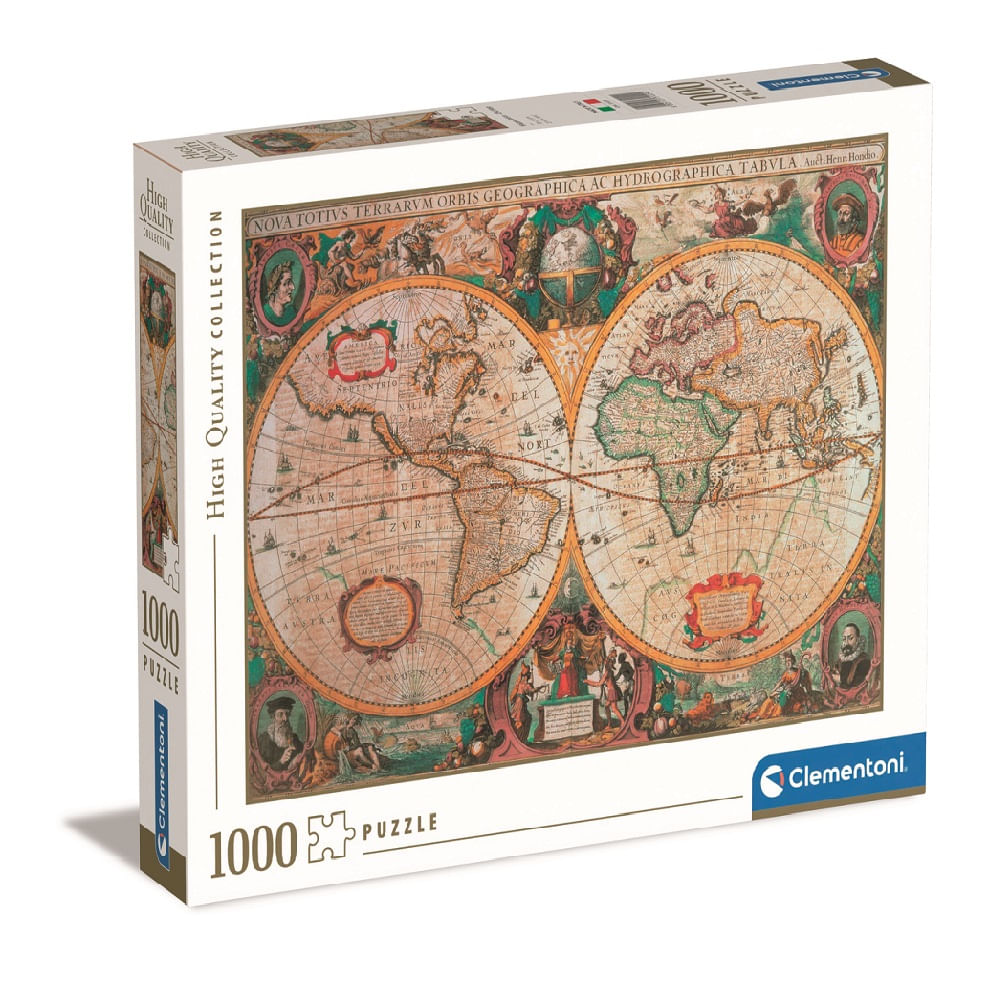Rompecabezas 2D 1000 piezas Mapa Antiguo - Clementoni 31229
