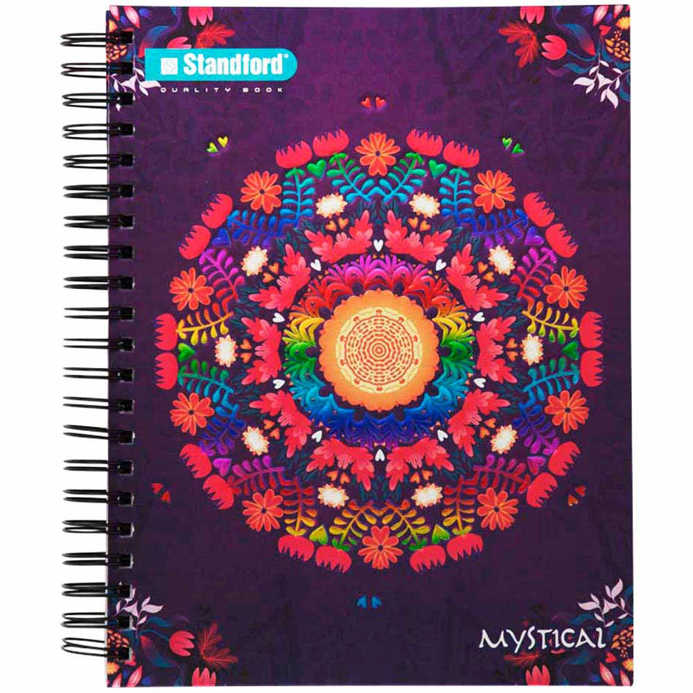 Cuaderno Espiralado STANDFORD Mystical A4 Cuadriculado 160 Hojas