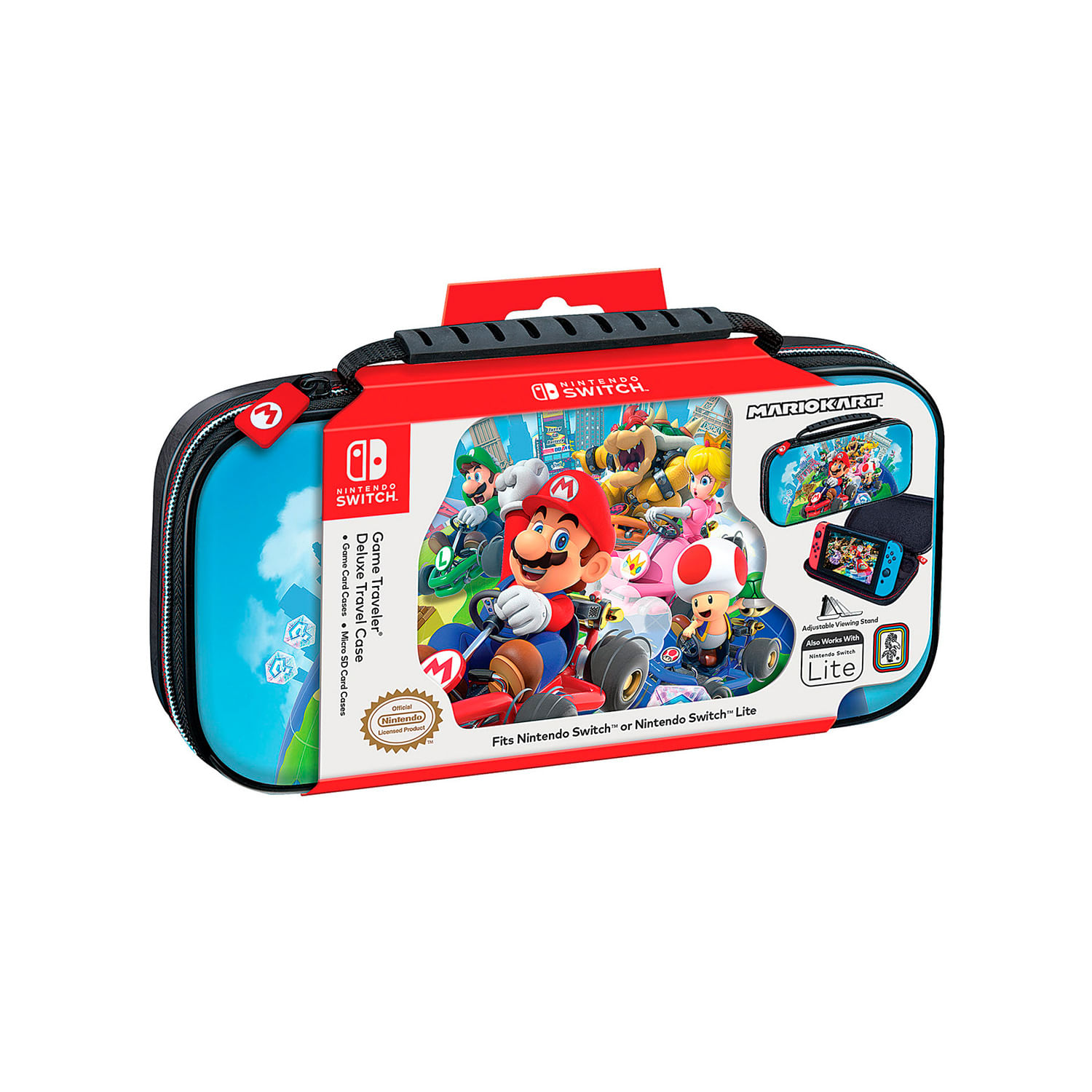 Estuche Original Game Traveler Deluxe Travel Case Mario Kart Bag Nintendo Switch