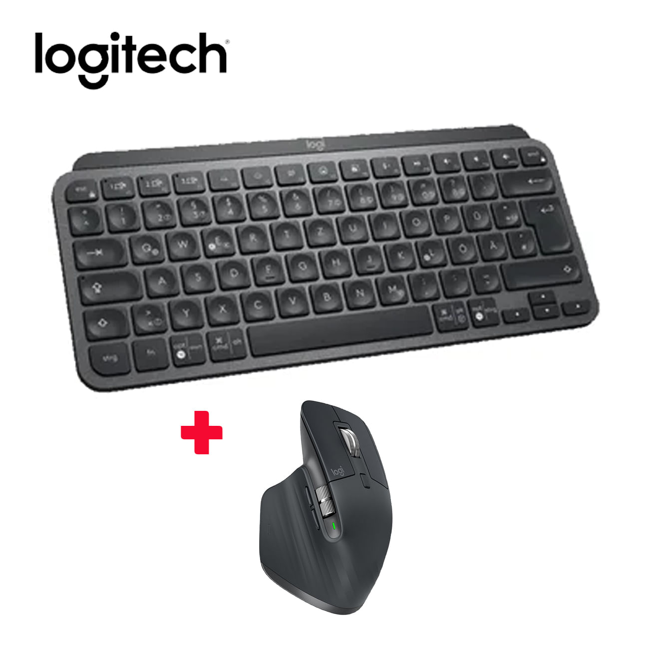 Combo Teclado LogitechMX Keys + Mouse MX Master 3 Wireless Black