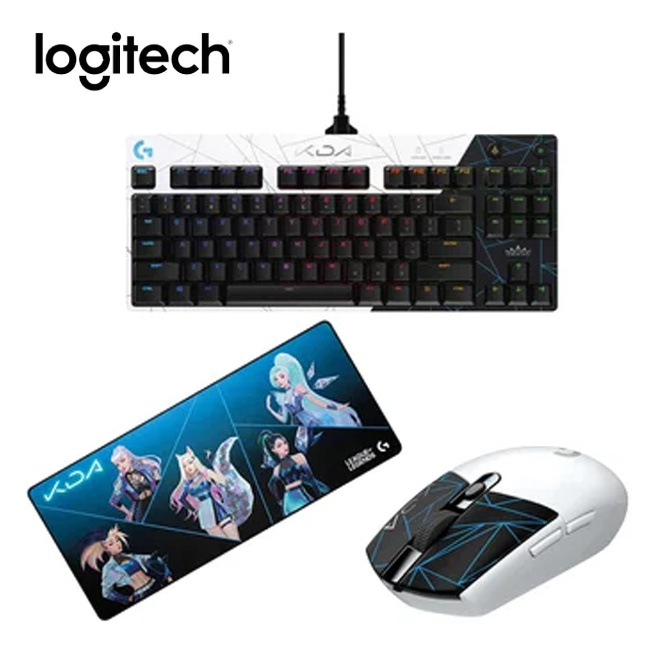 Combo Pro Keyboard KDA /Mouse G305 KD/A+Pad Logitech